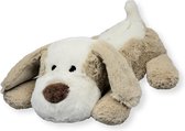 Inwolino warmteknuffel hond 32 cm die in de magnetron opgewarmd kan worden - magnetronknuffel - opwarmknuffel warmie hond - knuffel hond