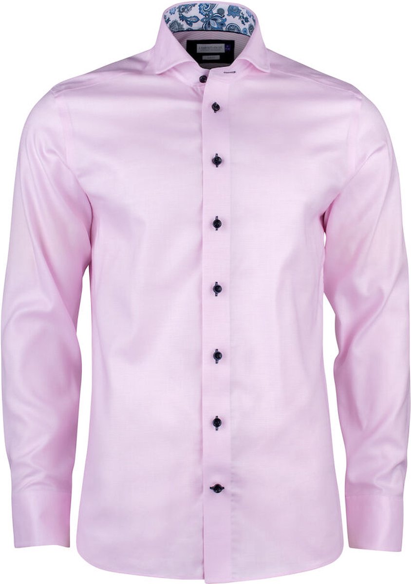 J.Harvest & Frost HEMD PURPLE BOW 145 REGULAR FIT 2914501 - Roze - 3XL
