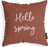 Label2X Coussin hello spring - Extérieur - 40 x 40 cm