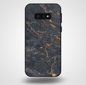 Smartphonica Telefoonhoesje voor Samsung Galaxy S10E met marmer opdruk - TPU backcover case marble design - Goud Grijs / Back Cover geschikt voor Samsung Galaxy S10E