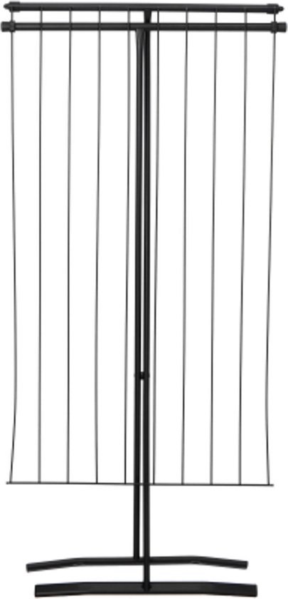 Droogrek aan de muur - Opklapbaar - 70 cm breed - Zwart