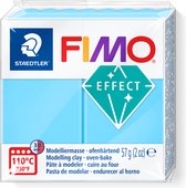 FIMO effect ovenhardende boetseerklei standaard blokje 57 g - neon blauw