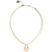 Guess Jewellery JUBN04204JWYGPKT-U Ketting Goud/Roze