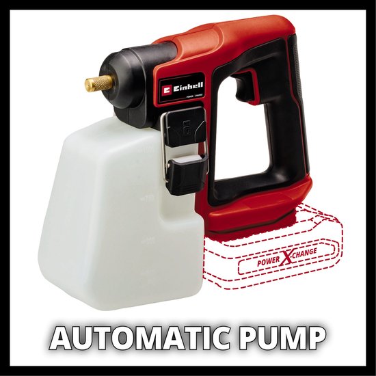 Einhell Accu Drukspuit GE-WS 18/10 Li Solo - Power X-Change - 18 V/Li-ion - Tankinhoud: 1 L - Maximale druk: 1,3 bar - Compact design - Excl. accu en lader van Merkloos	 — afbeelding 4