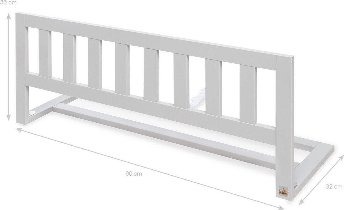 Tontik.nl - Bedbeschermer 'Classic', grijs classy mat