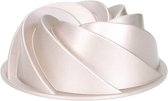 Patisserie design tulbandvorm 24 cm/taille vorm in verschillende uitvoeringen/koper metallic/hoogwaardig aluminium gegoten (Rondello)