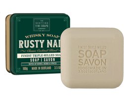 Scottish Fine Soaps Soap In A Tin Whisky Cocktail Rusty Nail Zeep 100gr Image