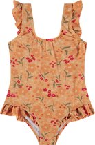 Stains and Stories girls swimsuit Meisjes Zwempak - cantaloupe - Maat 128