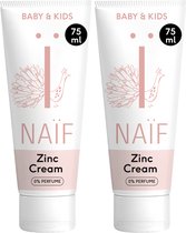 Bol.com Naïf - Zink Crème Voordeelset - Baby's en Kinderen - 0% Parfum - met Natuurlijke Ingrediënten - 2x75ml aanbieding