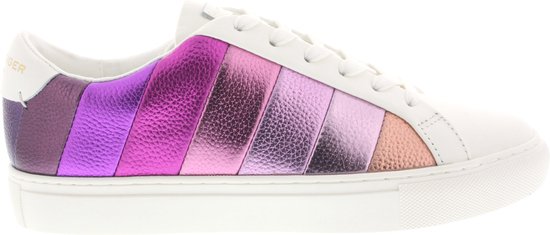 Kurt Geiger London Lane Stripe Lage sneakers - Leren Sneaker - Dames - Wit - Maat 37