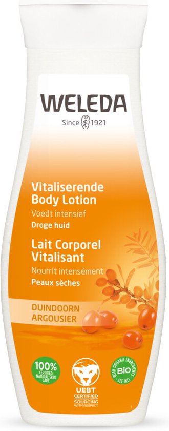 WELEDA - Vitaliserende Body Lotion - Duindoorn - 200ml - 100% natuurlijk