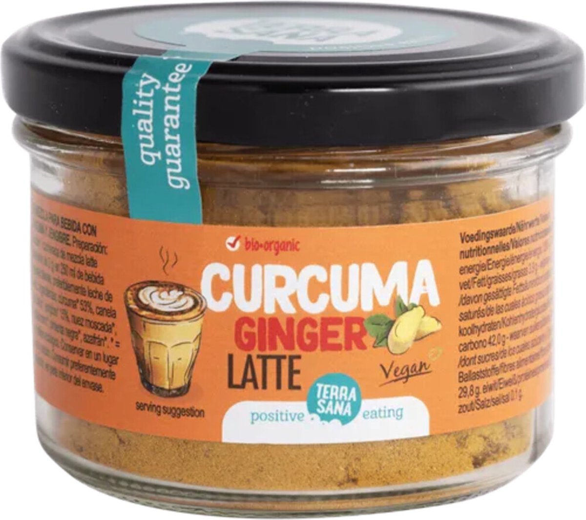Goedkoopste Terrasana Latte Curcuma Gember Bio 70 gr