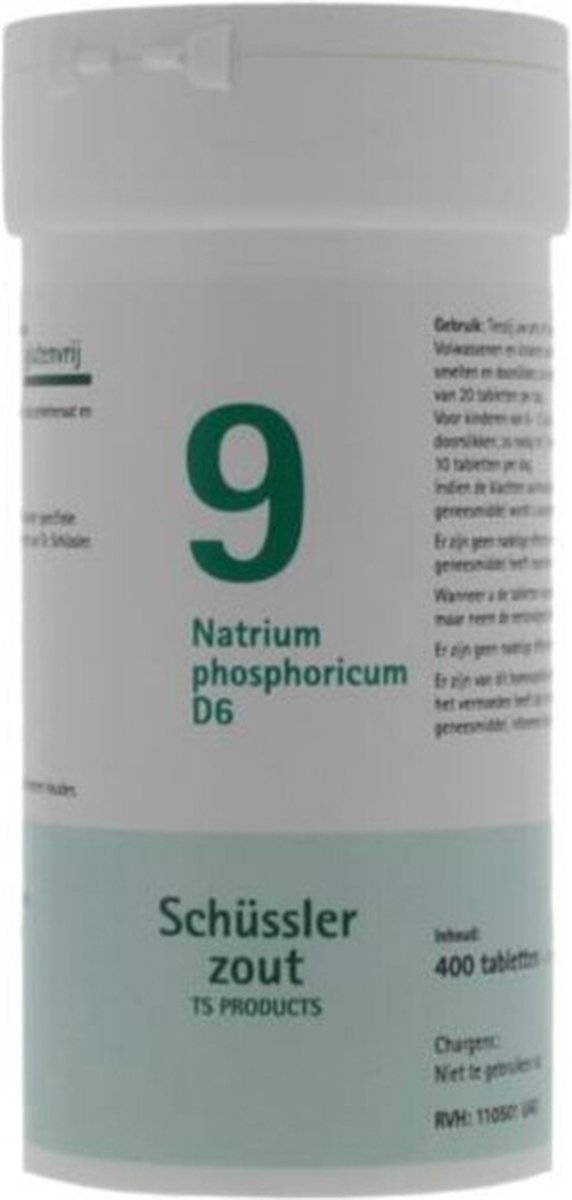 Goedkoopste Pfluger Schussler Zout nr 9 Natrium Phosphoricum D6 - 1 x 400 tabletten
