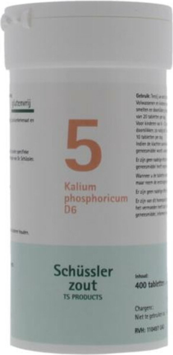 Goedkoopste Pfluger Schussler Zout nr 5 Kalium Phosphoric D6 - 1 x 400 tabletten