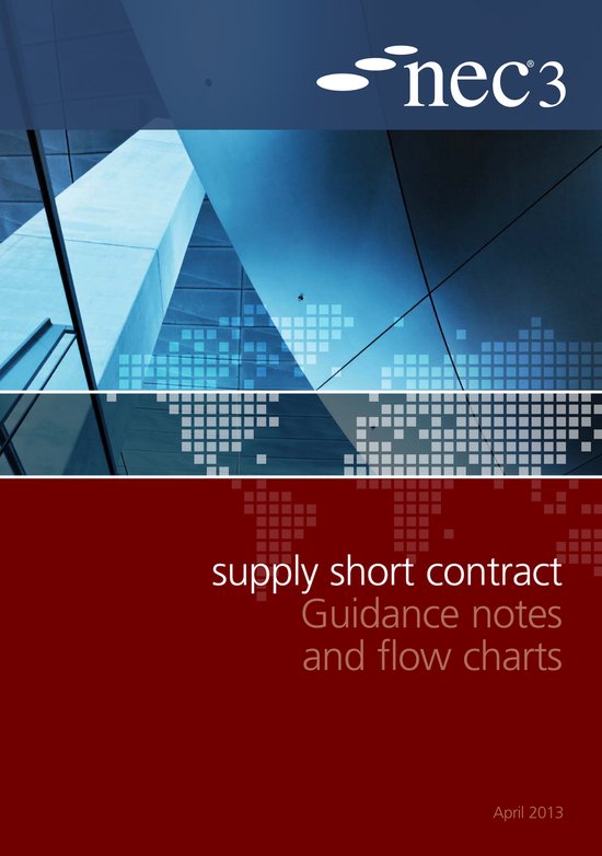 NEC3 Supply Short Contract Guidance Notes and Flow Charts, Nec ...