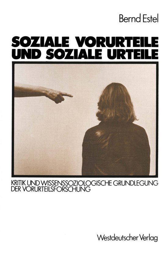 Soziale Vorurteile und soziale Urteile - cover