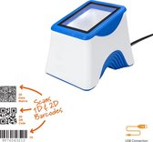 Desktop Toonbank Barcode en QR Code Scanner | Universeel | 1D en 2D Lezer| Wit