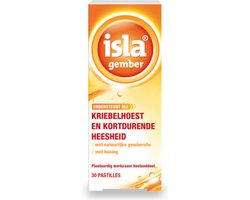 Isla Gember - Onderstuent bij Kriebelhoest en Kortdurende Heesheid - 30 Pastilles