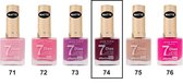 Easy Paris - Nagellak - Mat Warm Paars - 1 flesje met 13 ml inhoud - Nummer 074