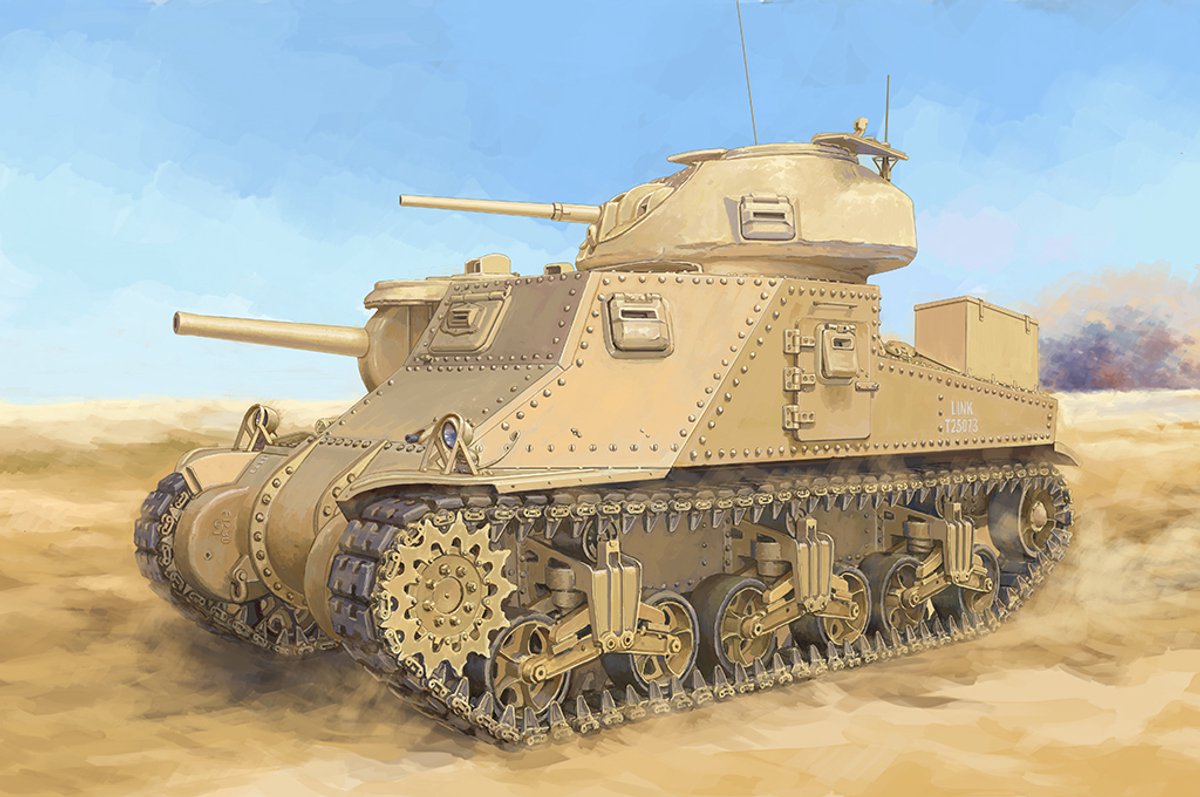 Trumpeter Modelbouwpakket Militaire voertuigen - 63520 M3 Grant Medium Tank Plastic - 1:35 - Modelbouw