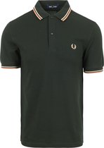 Fred Perry - Polo M3600 Donkergroen U94 - Slim-fit - Heren Poloshirt Maat M