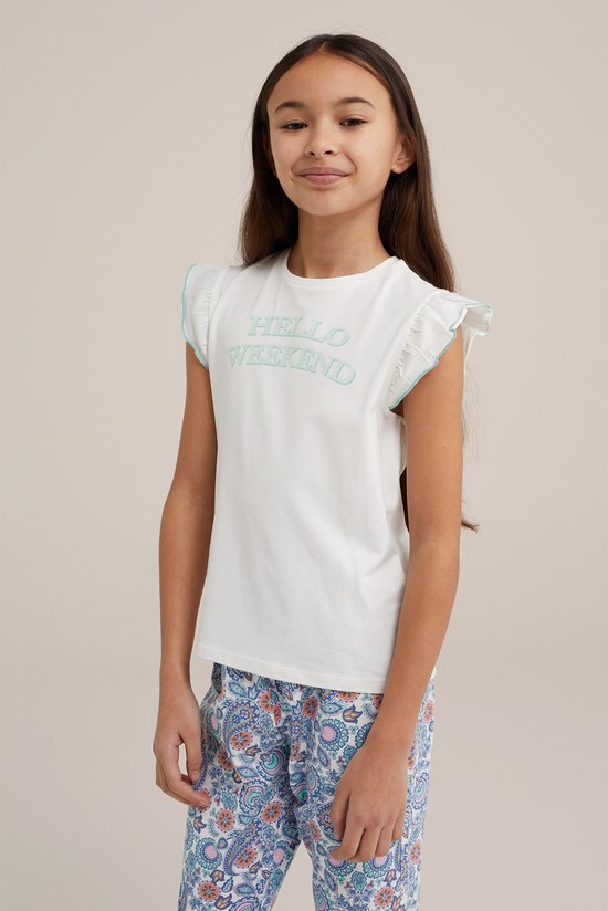 WE Fashion Meisjes pyjamaset met dessin