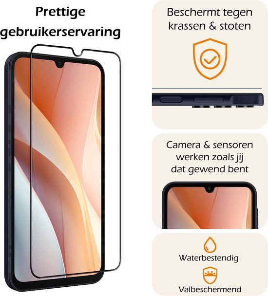 Protecteur d'écran adapté pour Samsung Galaxy A15 Protecteur d'écran Protect Glas - Protecteur d'écran adapté pour Samsung Galaxy A15 Protecteur d'écran en Tempered Glass Full Screen Full Cover