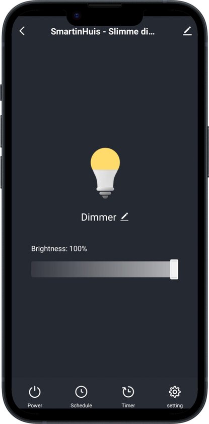 SmartinHuis - Variateur intelligent - Wifi - Wit