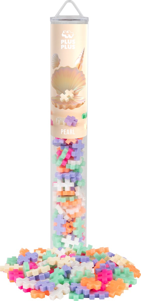 Plus-Plus Tube pearl 100 delige bouwset - 4315 - Bouwspeelgoed - Constructiespeelgoed - Set met bouwstenen - Vanaf 5 jaar — afbeelding 12