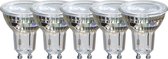 Reflector Spot - GU10 LED Lamp - Set van 5 stuks - 5W - Inbouwspot - Warm Wit Licht - Dimbaar - Voordeelverpakking
