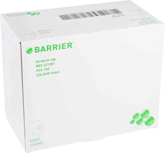 Voordeelverpakking 3 X Barrier operatiemuts Jack 620300 groen 150 stuks
