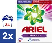Ariel Lessive en poudre Color & Style - 2 x 1,105 kg (34 lavages)