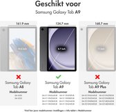 iMoshion Tablet Hoes Kinderen Geschikt voor Samsung Galaxy Tab A9 - iMoshion Kidsproof Backcover met handvat - Donkerblauw