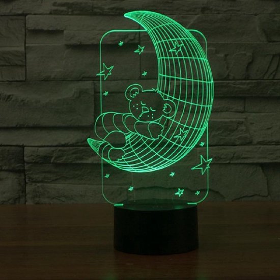 Heble® - 3D LED-Lamp met Teddybeer design