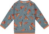 Play All Day baby sweater - Jongens - Green Grey - Maat 68