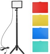 Verstelbare LED Verlichting Set met Kleurtemperatuur 3200K-5500K - Universele Schoenhouder - Professionele Belichting voor Foto's en Video's