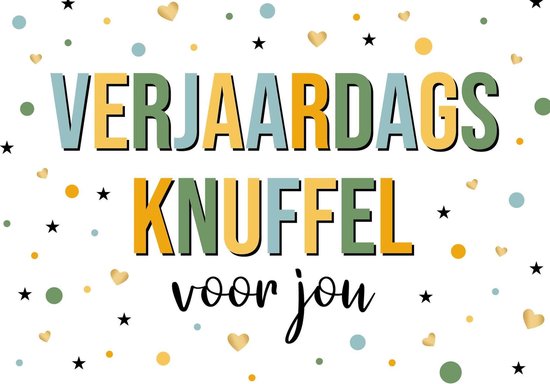 Kaart - Daisy - Verjaardags knuffel - DSY047-A