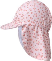 Swim Essentials - Bonnet UV Bébé - Imprimé Léopard Vieux Pink - 0 ans - 0 mois