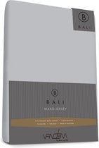 Bali - Van Dem - Mako Jersey - Splittopper Hoeslaken - 160 x 210 cm - zilvergri