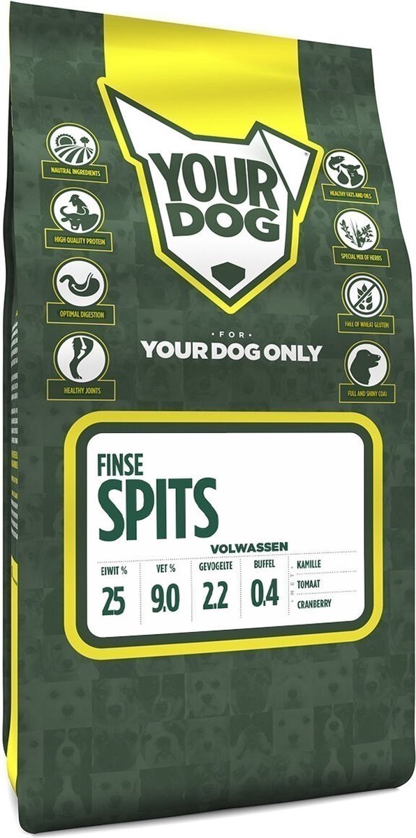 Yourdog Yourdog Finse spits Rasspecifiek Adult Hondenvoer 6kg | Hondenbrokken