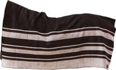 Kentucky Heavy Fleece Rug Square Stripes Brown - Size : 210 X 200 cm
