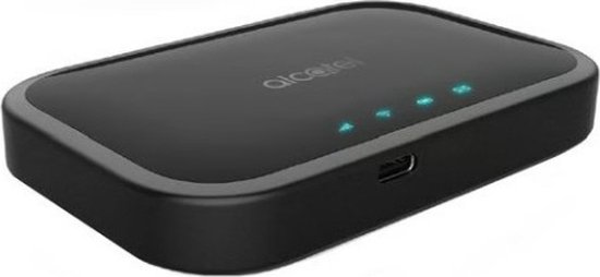 Alcatel MW120VK Zwart draadloze router Dual-band (2.4 GHz / 5 GHz) 4G Zwart