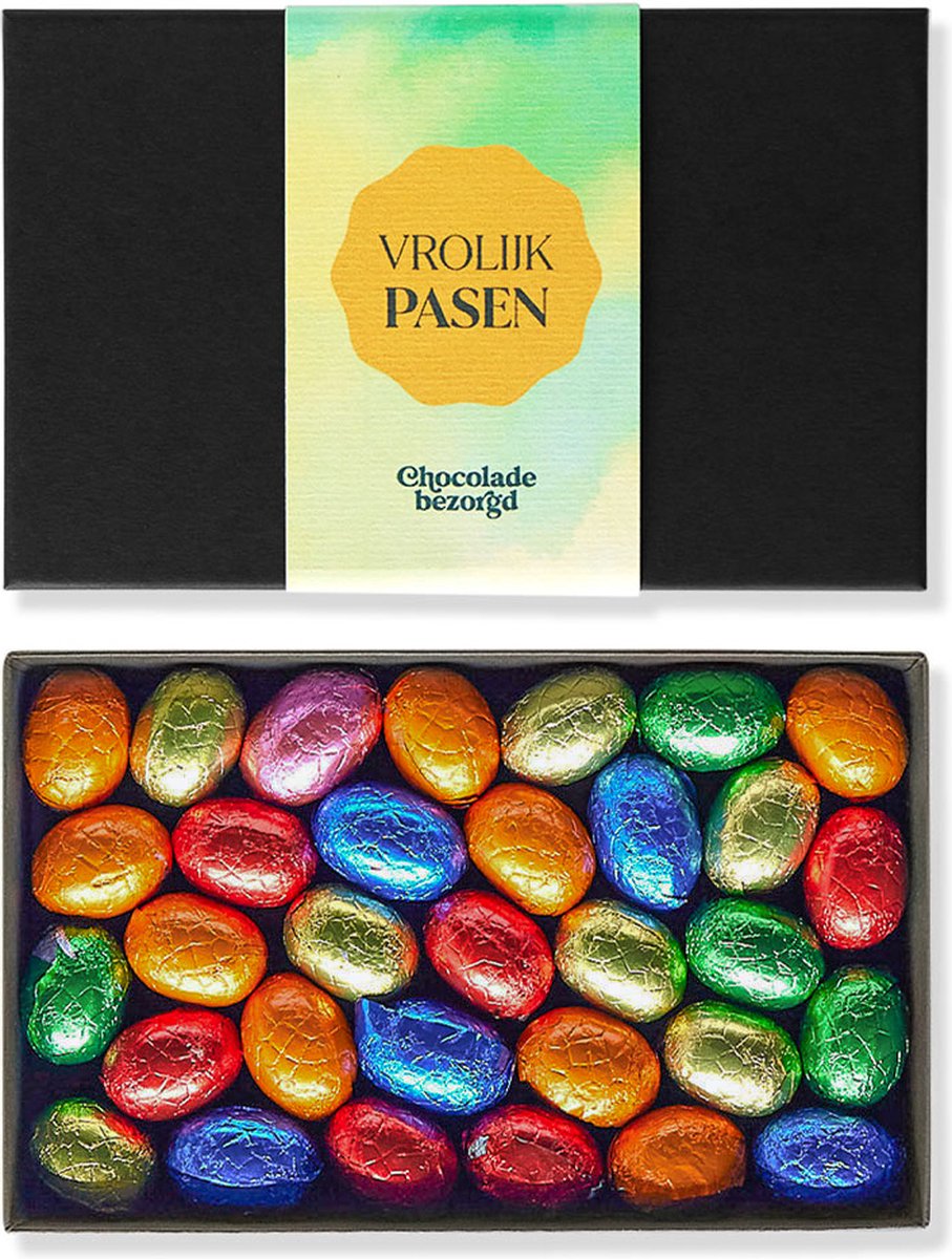 Paaseitjes - 250 gram - Chocolade Cadeau - Pasen - 6 Smaken - Luxe Verpakking - Chocoladebezorgd