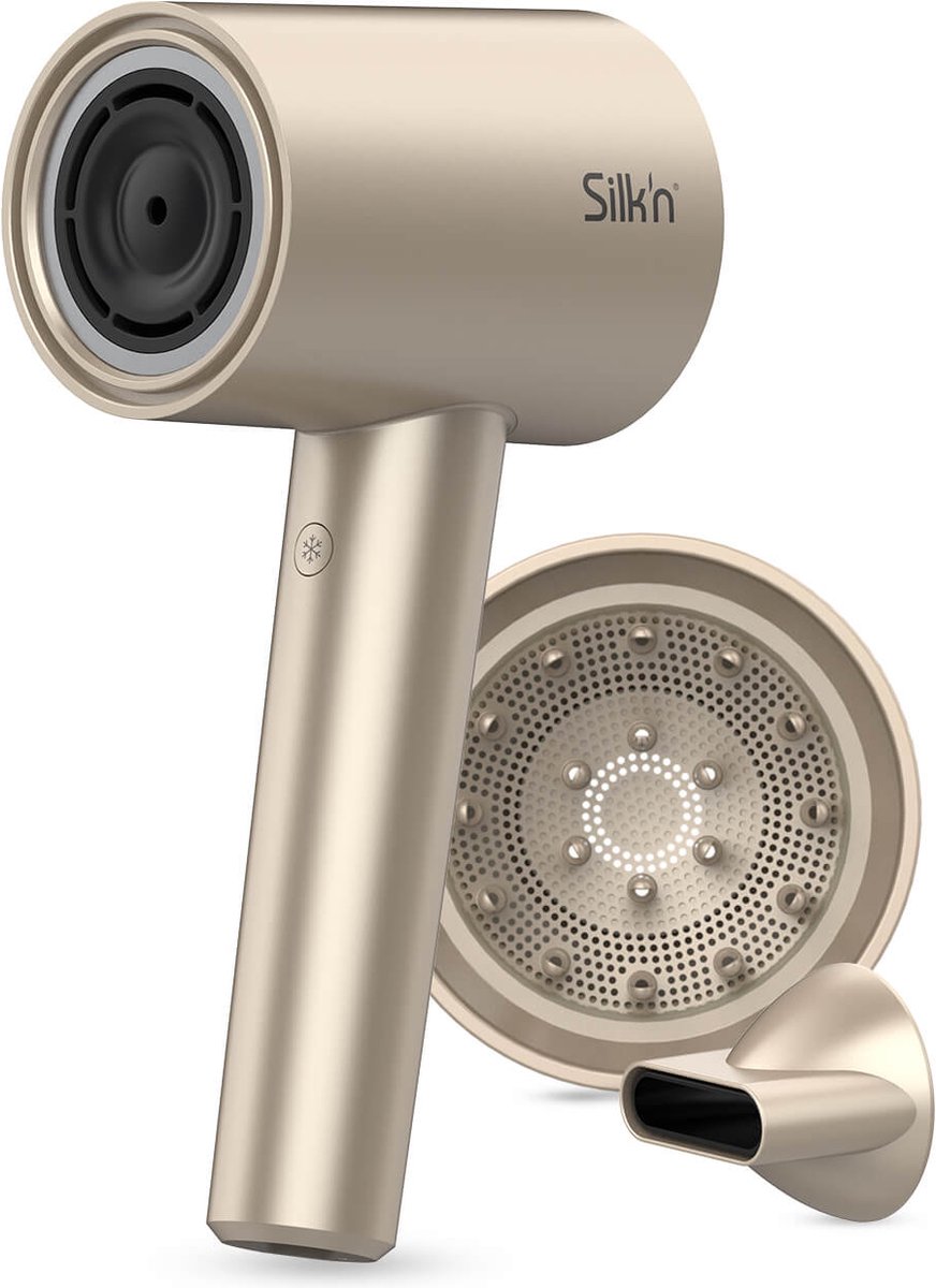 Silk'n Haardroger - SilkyAir Pro Fohn - met Ionen technologie en zijdezacht etui voor op reis - Champagne