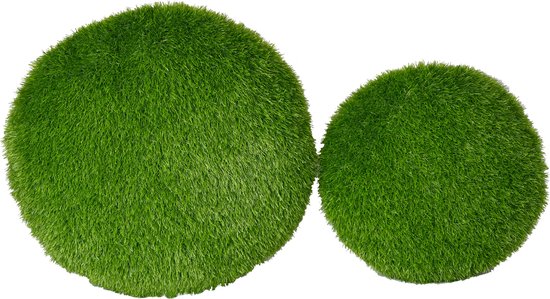 Foto: Rond kussen 35 cm grasfiguur tuinknuffel grasdieren kunstgras grasfiguur tuindecoratie 