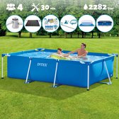 Intex Zwembad - Rechthoekig - 260 x 160 x 65 cm - Blauw - Inclusief alle benodigdheden