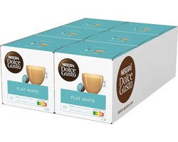 Nescafé Dolce Gusto Flat White capsules - koffie en melk - 6 x16 cups = 96 cups ( 48 kopjes)
