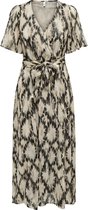 ONLY ONLELENA LIFE S/S WRAP MIDI DRESS PTM Dames Jurk - Maat M