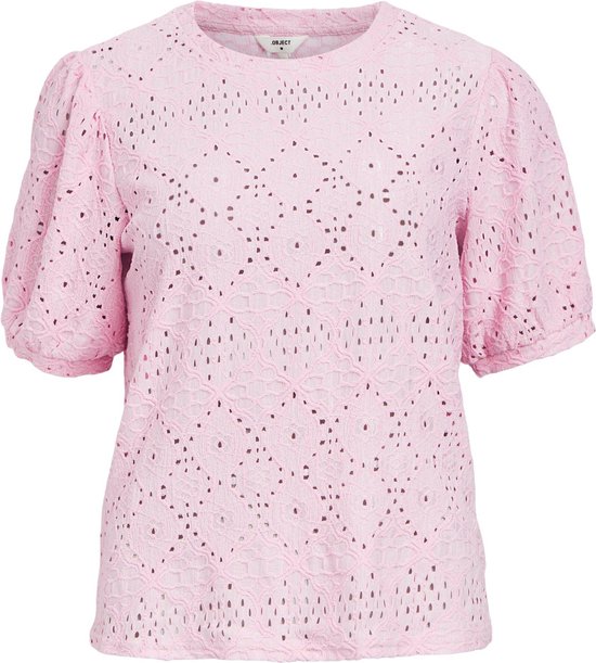 Object Objfeodora S/s Top Noos Tops & T-shirts Dames - Shirt - Roze