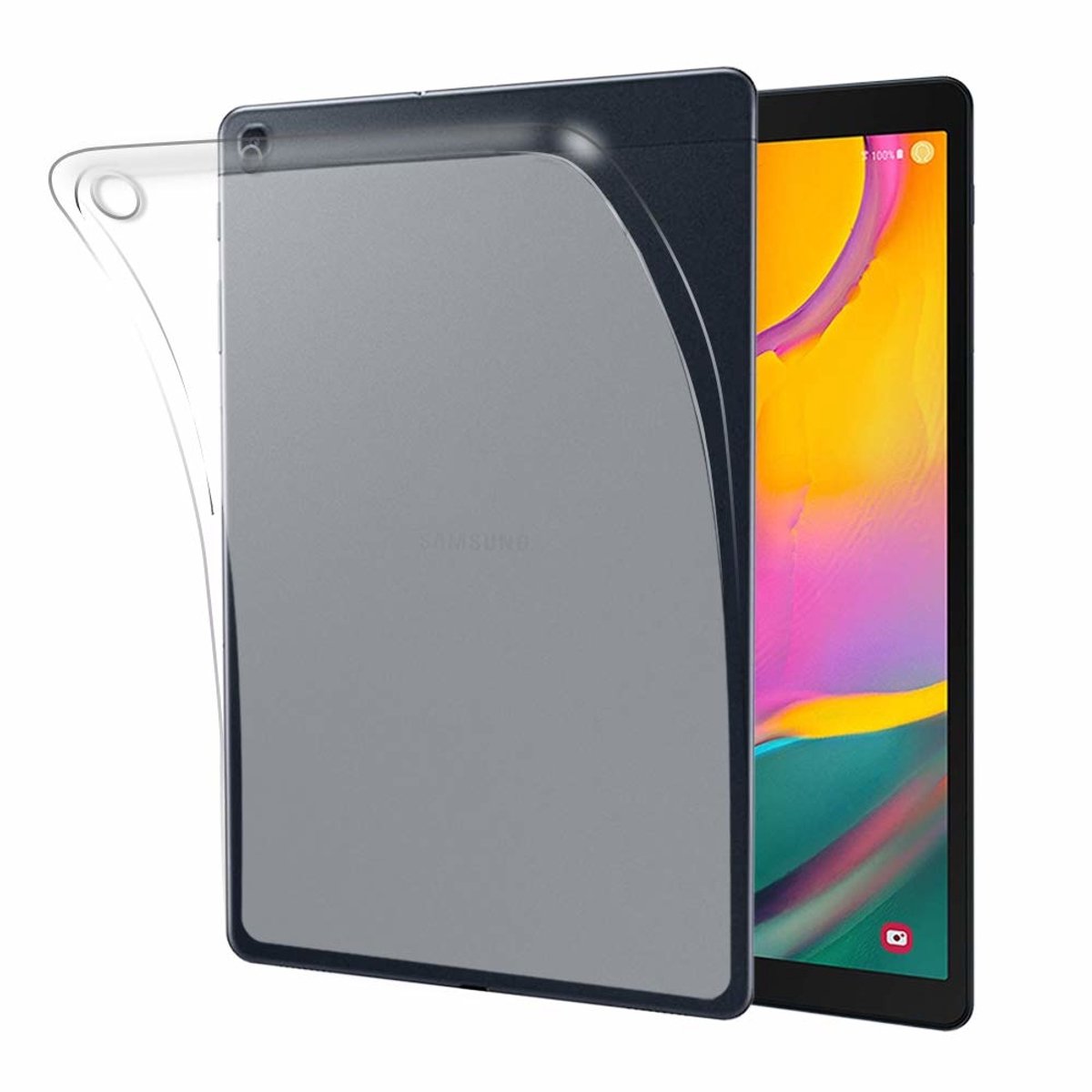 Ntech Hoes Geschikt voor Samsung Galaxy Tab A 10.1 ( 2019) Transparant back Clear Cover